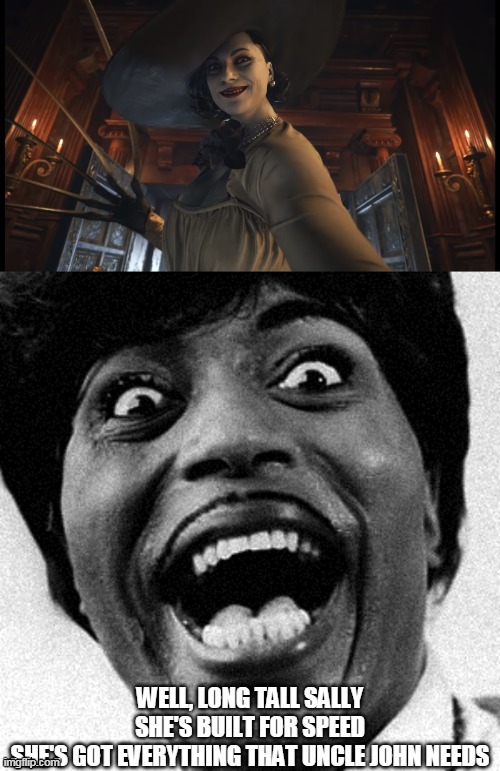 This should be her nickname. RIP Little Richard | image tagged in resident evil,little richard | made w/ Imgflip meme maker