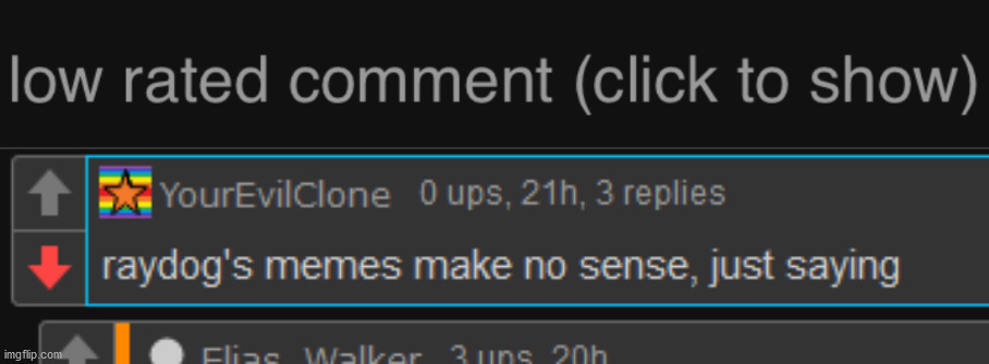 This guy just doesn't get it... | image tagged in low rated comment dark mode version | made w/ Imgflip meme maker