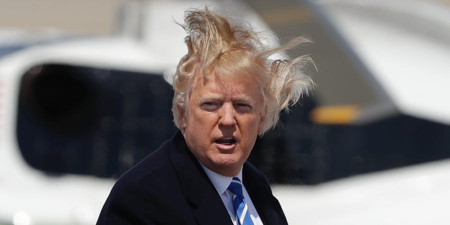 Trump hair Blank Meme Template