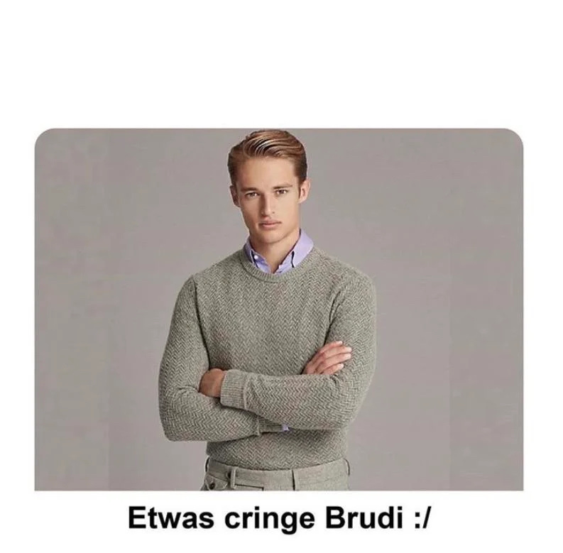 Etwas cringe Brudi Blank Meme Template