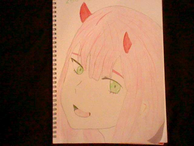 Zero Two drawing | made w/ Imgflip meme maker