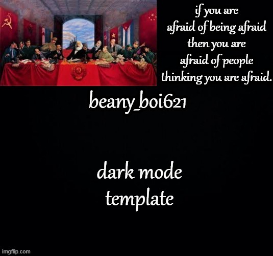 dark mode template | made w/ Imgflip meme maker