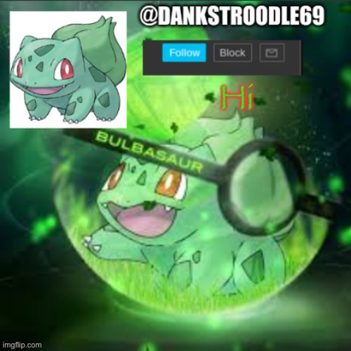 DaNkStRoOdLeS new announcement | Hi | image tagged in dankstroodles new announcement | made w/ Imgflip meme maker