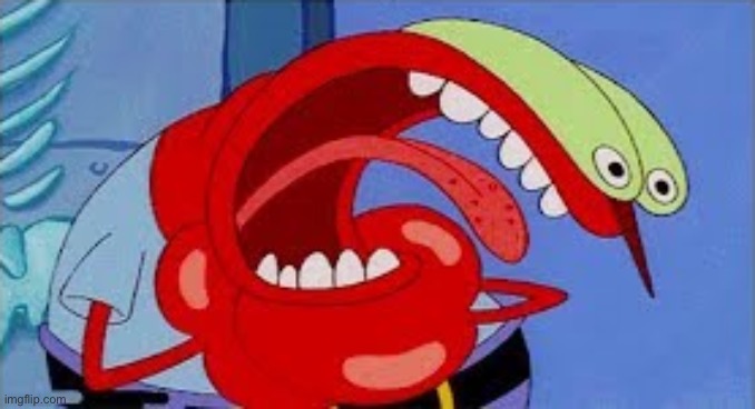 Mr. Krabs Choking | image tagged in mr krabs choking | made w/ Imgflip meme maker