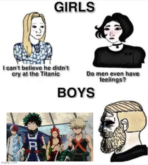boys or girls | image tagged in do men even have feelings | made w/ Imgflip meme maker