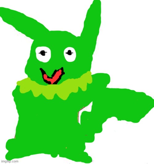 Pikachu Mixed with kermit | image tagged in pokemon,kermit,pikachu | made w/ Imgflip meme maker