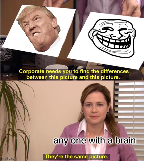 idk why i made it no won will upvote | any one with a brain | image tagged in memes,they're the same picture | made w/ Imgflip meme maker