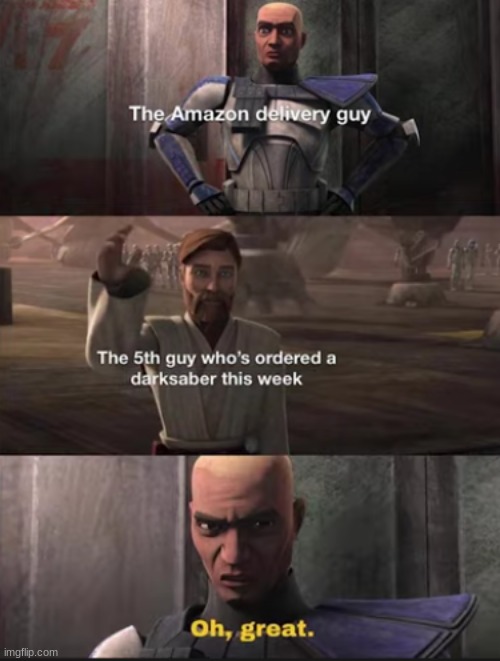I couldn't think of a template Mandolorian themed | image tagged in star wars,clone wars,rex,obi wan kenobi | made w/ Imgflip meme maker
