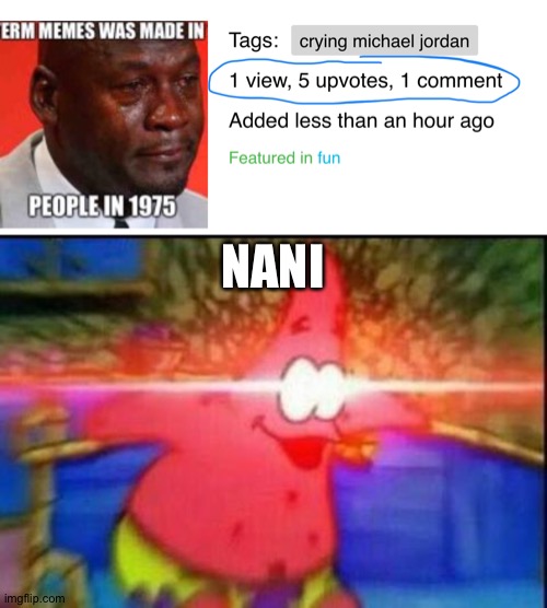 NANI | image tagged in nani | made w/ Imgflip meme maker