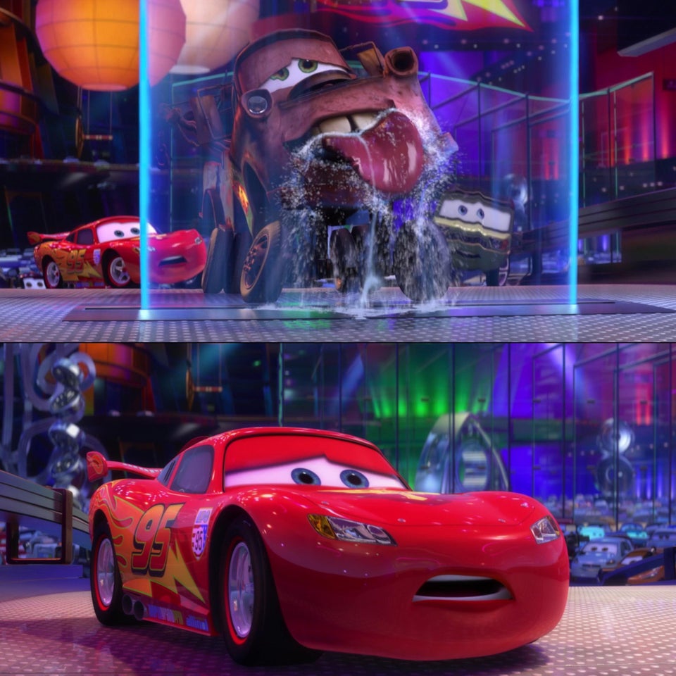 High Quality Cars 2 Mater Licking Waterfall Blank Meme Template