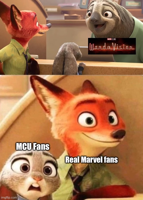 It’s not a sprint, it’s a marathon. | MCU Fans; Real Marvel fans | image tagged in marvel,zootopia,wanda,vision,patience,disney plus | made w/ Imgflip meme maker