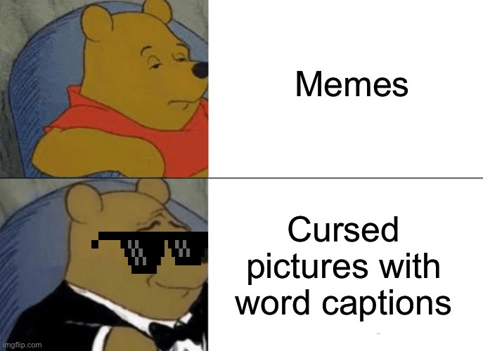 So true tho | Memes; Cursed pictures with word captions | image tagged in memes,tuxedo winnie the pooh | made w/ Imgflip meme maker