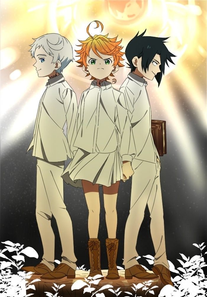 High Quality The promised neverland trio Blank Meme Template
