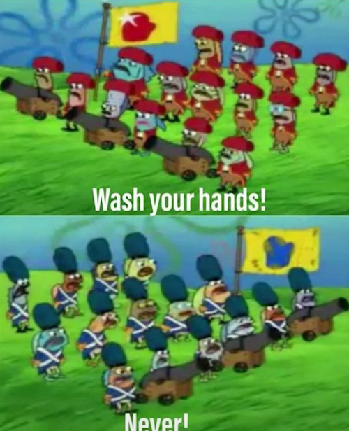 wash hands Blank Meme Template