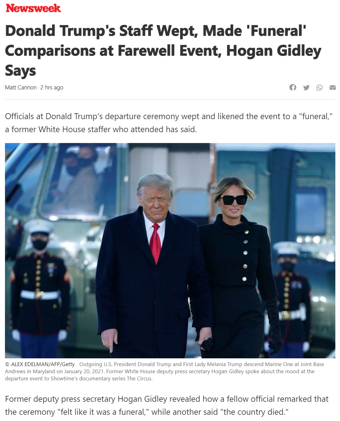 High Quality Trump farewell tears Blank Meme Template