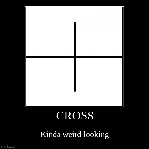 CROSS | image tagged in funny,demotivationals | made w/ Imgflip demotivational maker