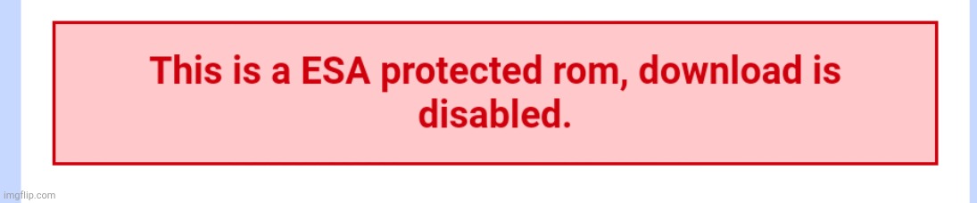 this is an esa protected rom this is an esa protected rom