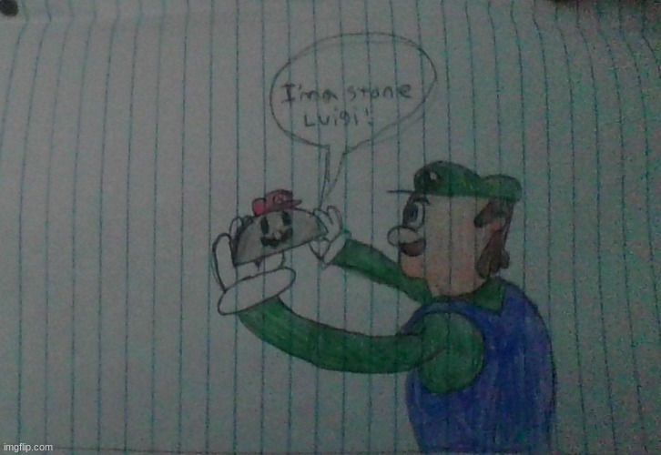 ima stone luigi | image tagged in memes | made w/ Imgflip meme maker