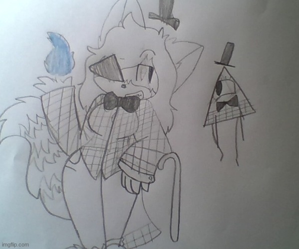 I drew Clear as Bill from Gravity falls cuz I can. | made w/ Imgflip meme maker