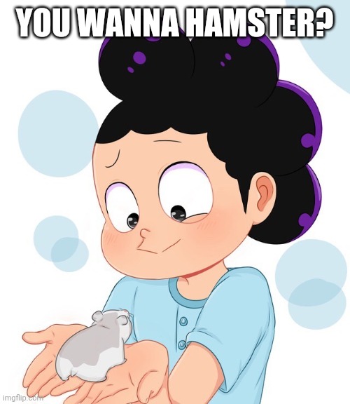 Mineta the cute grape boi | YOU WANNA HAMSTER? | image tagged in mineta the cute grape boi | made w/ Imgflip meme maker