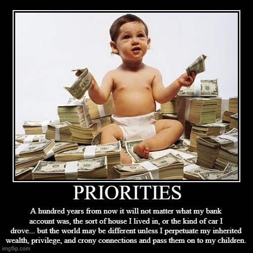 "Top" Priorities | image tagged in funny,demotivationals | made w/ Imgflip demotivational maker