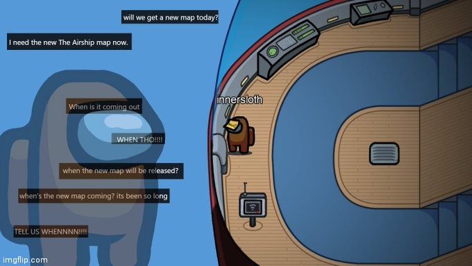 Among airship | image tagged in among us | made w/ Imgflip meme maker