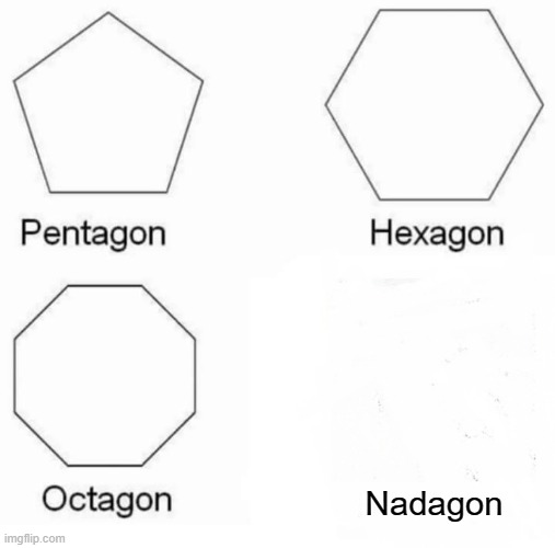 It had to be named someday | Nadagon | image tagged in memes,pentagon hexagon octagon,invisible | made w/ Imgflip meme maker