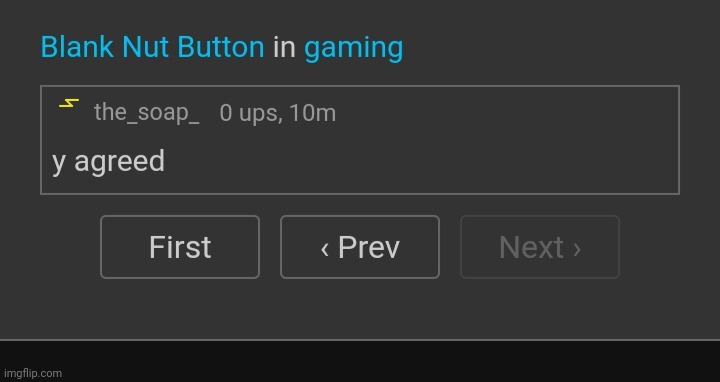 First comment | made w/ Imgflip meme maker