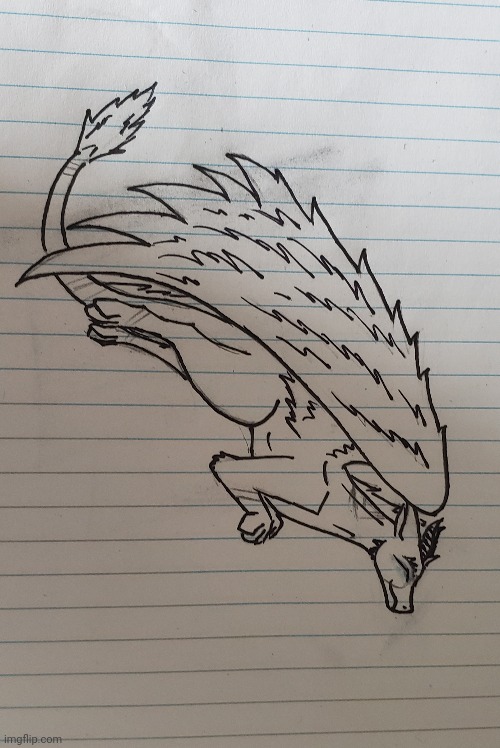 I drew a Dutch Angel Dragon uwu | made w/ Imgflip meme maker