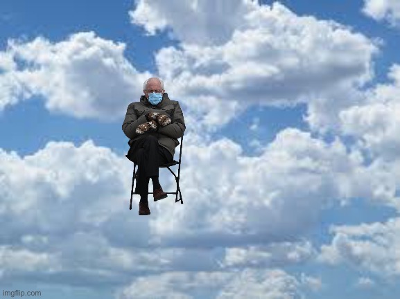 He’s sitting on the clouds | image tagged in clouds | made w/ Imgflip meme maker