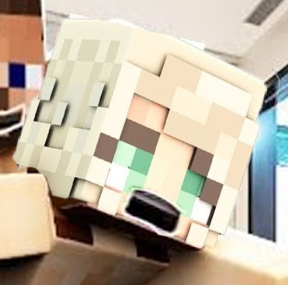 High Quality Minecraft blonde hair student Blank Meme Template