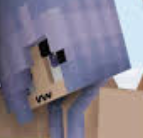 High Quality Minecraft purple hair student Blank Meme Template