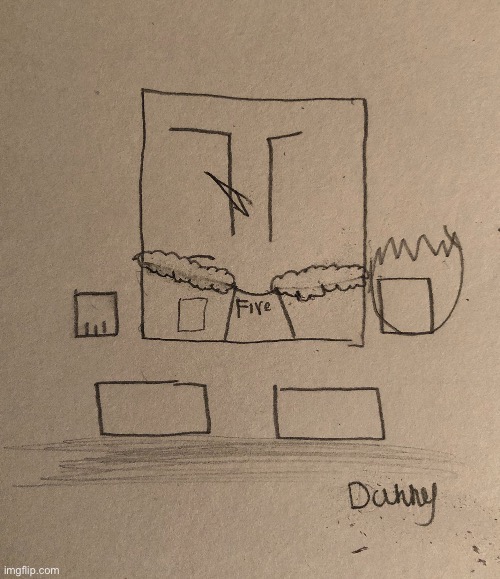 A drawing of Cuber. (Oh and he’s got a power now) | image tagged in cuber,ocs | made w/ Imgflip meme maker