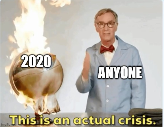 This is a crisis | ANYONE; 2020 | image tagged in crisis | made w/ Imgflip meme maker