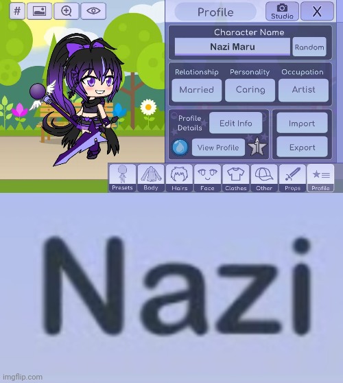 WHAT? Am I the only one who noticed that? | image tagged in nazi,gacha life,fail,funny | made w/ Imgflip meme maker