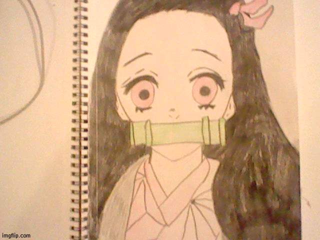 Nezuko drawing | made w/ Imgflip meme maker