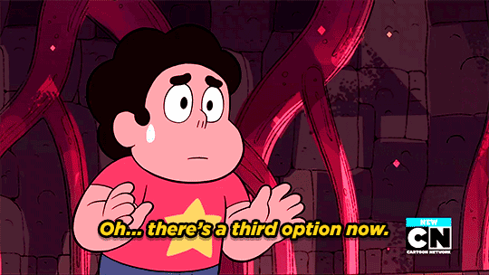 High Quality Steven Universe Oh... there's a third option nowhe Blank Meme Template