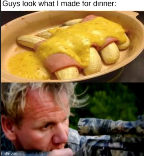This is not Ramsay approved | image tagged in chef gordon ramsay,sniper,funny food,disgusting | made w/ Imgflip meme maker