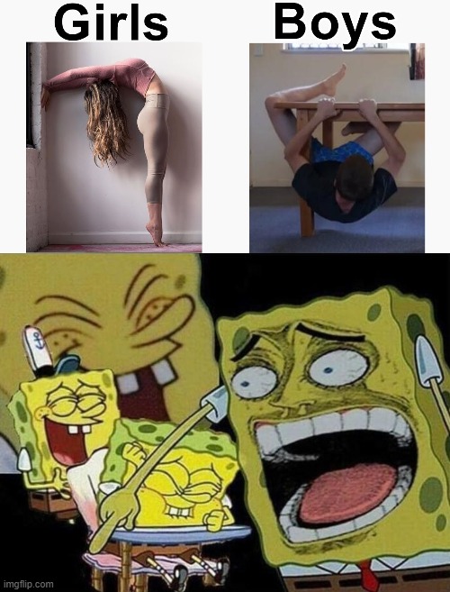 IM NOT GAAAAAAAAAAAAAAAY | image tagged in spongebob laughing hysterically | made w/ Imgflip meme maker