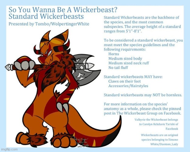 do we have any wickerbeasts? | image tagged in furries | made w/ Imgflip meme maker