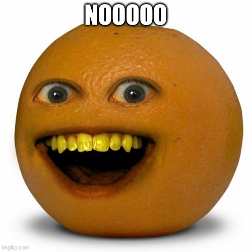 Annoying Orange | NOOOOO | image tagged in annoying orange | made w/ Imgflip meme maker