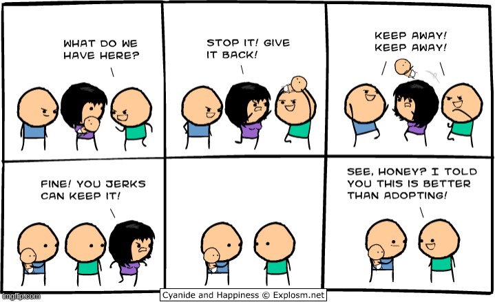 Hold up... | image tagged in funny,comics/cartoons,cyanide and happiness | made w/ Imgflip meme maker