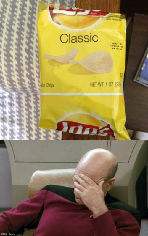 You had one job | image tagged in memes,captain picard facepalm,you had one job just the one,funny,jackie chan wtf,lays chips | made w/ Imgflip meme maker