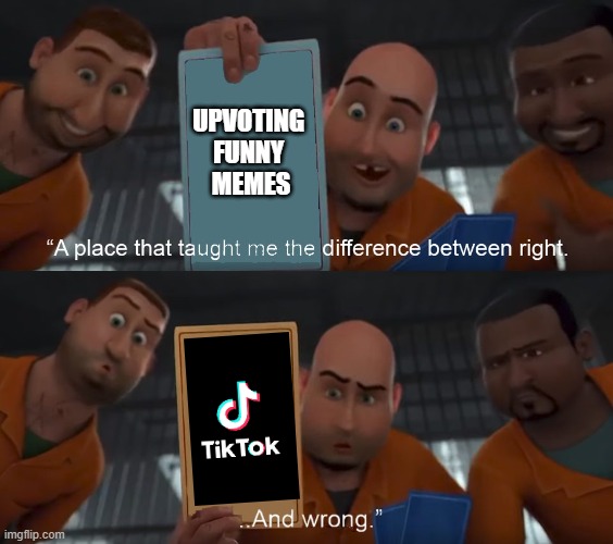megamind right and wrong | UPVOTING 
FUNNY 
MEMES | image tagged in megamind right and wrong | made w/ Imgflip meme maker