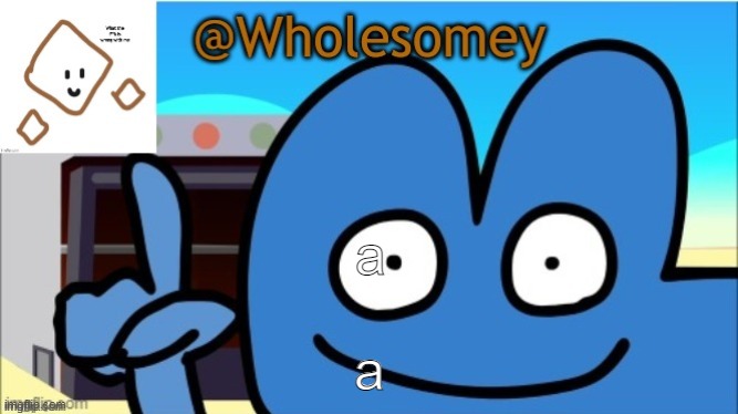 a | a; a | image tagged in wholesomey's template | made w/ Imgflip meme maker