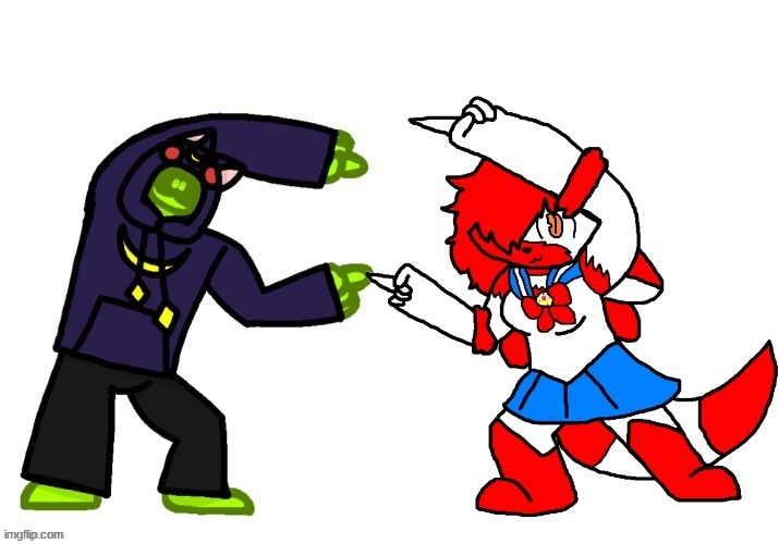 Collab between Me and Bloopan. | made w/ Imgflip meme maker