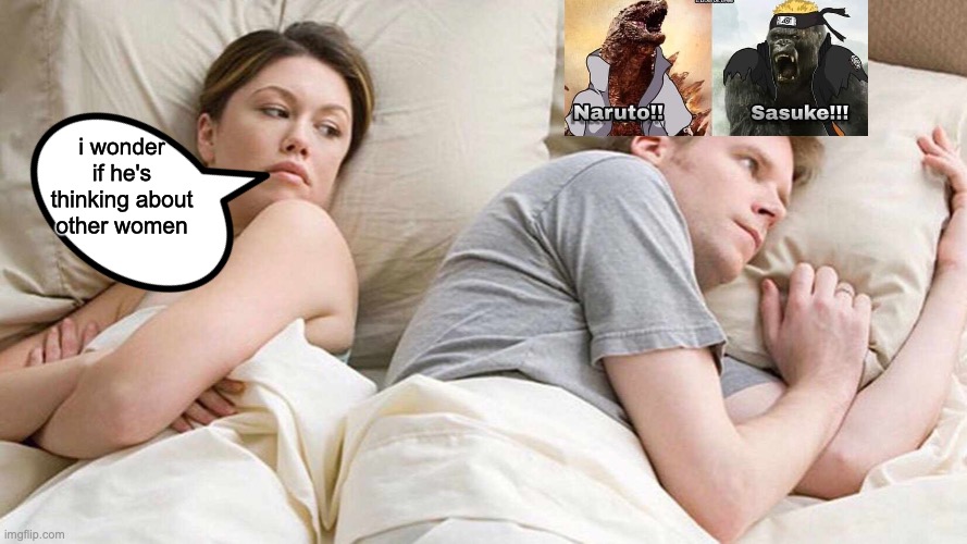 Godzilla is gonna win | i wonder if he's thinking about other women | image tagged in memes,i bet he's thinking about other women | made w/ Imgflip meme maker