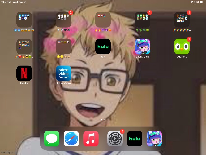 Wallpaper reveal coz yuh | made w/ Imgflip meme maker