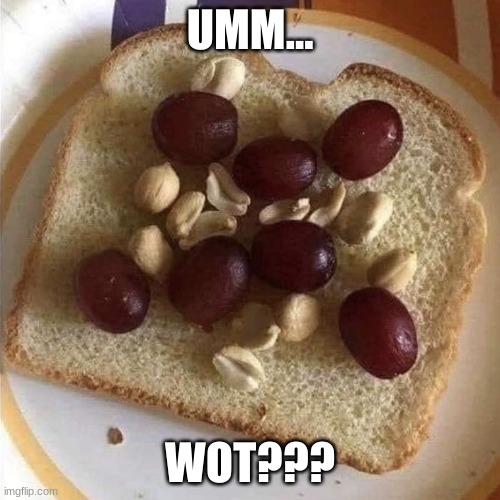 wtheck | UMM... WOT??? | image tagged in pb j | made w/ Imgflip meme maker