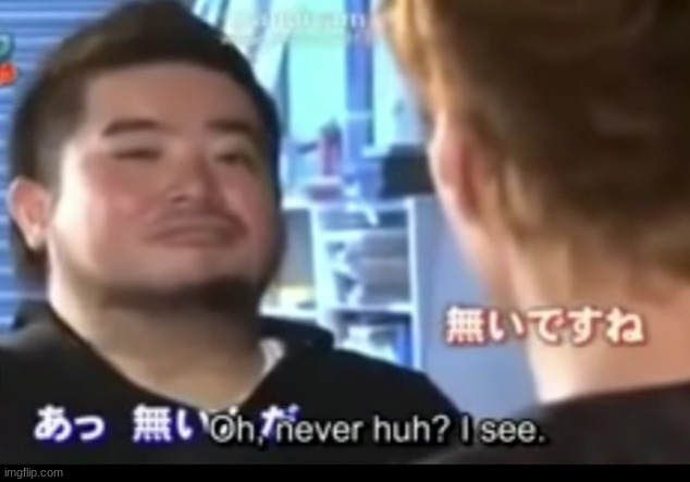 Make a meme out of this | image tagged in oh never huh i see | made w/ Imgflip meme maker